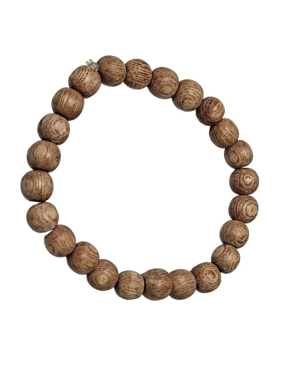 Rustic Beaded Bracelet Earthy Natural Wood Stretch Fashion Jewelry Unisex